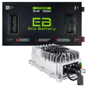 Lithium 72V 105AH ECO LifePo4 Battery Bundle w Charger & Install Kit