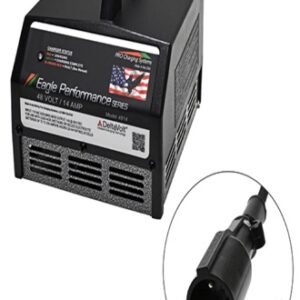 Battery Charger, Eagle Performance Series, 36V-48V Auto Ranging 15A Club Car w/o OBC
